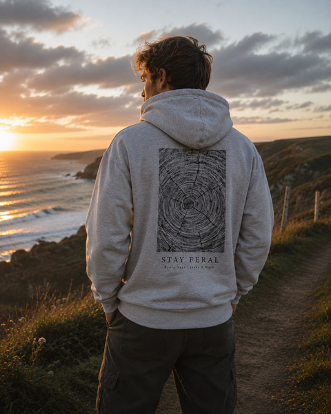Jahresringe - Oversized Kapuzenpullover - Unisex